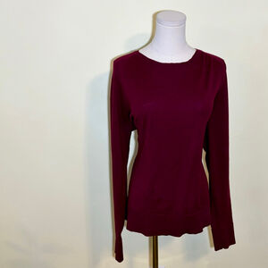 Liverpool Women’s Burgundy Crew Neck Knit Sweater XL NWT